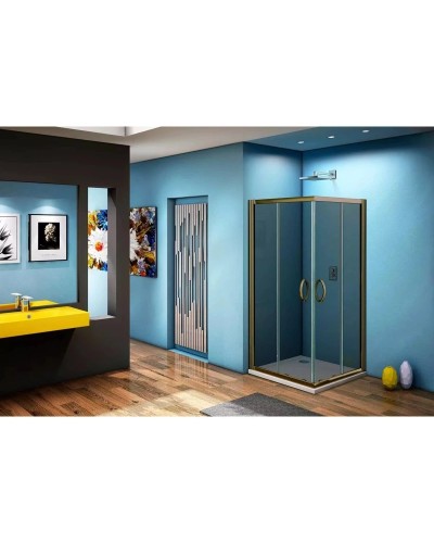 Душевой уголок 90х90 см Good Door Jazz CR-90-B-BR тонированное