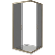 Душевой уголок 90х90 см Good Door Jazz CR-90-B-BR тонированное