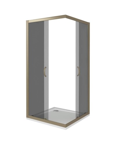 Душевой уголок 90х90 см Good Door Jazz CR-90-B-BR тонированное