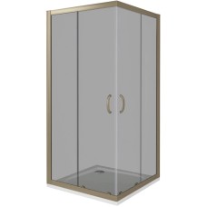Душевой уголок 100х100 см Good Door Jazz CR-100-B-BR тонированное