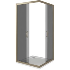 Душевой уголок 100х100 см Good Door Jazz CR-100-B-BR тонированное