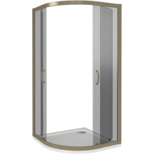 Душевой уголок 80х80 см Good Door Jazz R-80-B-BR тонированное