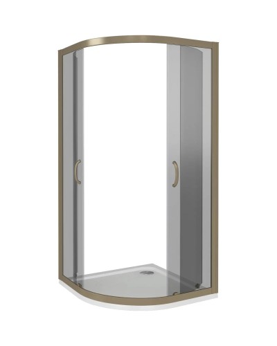 Душевой уголок 80х80 см Good Door Jazz R-80-B-BR тонированное