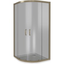 Душевой уголок 90х90 см Good Door Jazz R-90-B-BR тонированное