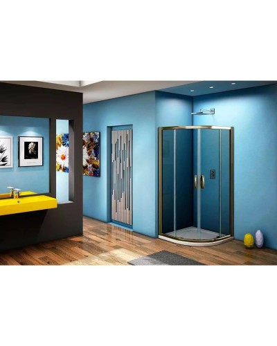 Душевой уголок 100х100 см Good Door Jazz R-100-B-BR тонированное