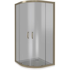 Душевой уголок 100х100 см Good Door Jazz R-100-B-BR тонированное