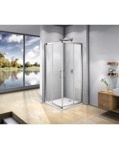 Душевой уголок 80х80 см Good Door Neo CR-80-C-CH прозрачное