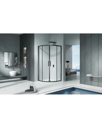 Душевой уголок 80х80 см Good Door Cofe R-80-C-B прозрачное