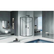 Душевой уголок 100х100 см Good Door Cofe R-100-C-B прозрачное