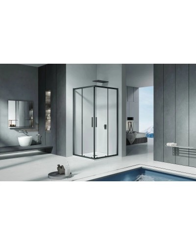 Душевой уголок 100х100 см Good Door Cofe CR-100-C-B прозрачное