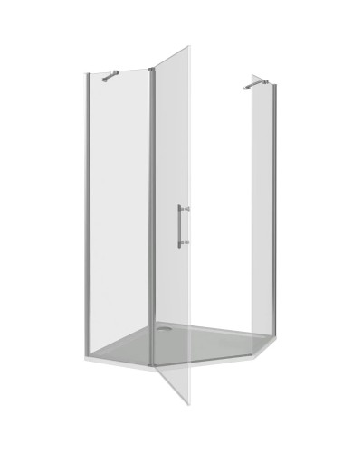 Душевой уголок 90х90 см Good Door Mokka PNT-90-C-WE прозрачное