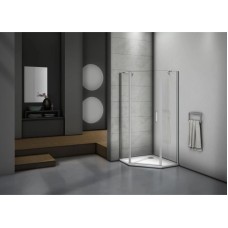 Душевой уголок 100х100 см Good Door Mokka PNT-100-C-WE прозрачное