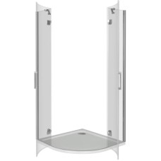 Душевой уголок 100х100 см Good Door Saturn R-100-C-CH прозрачное