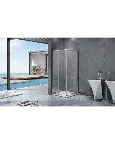 Душевой уголок 80х80 см Good Door Idea CR-80-C-CH прозрачное