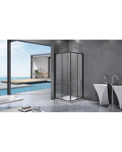 Душевой уголок 80х80 см Good Door Idea CR-80-C-B прозрачное