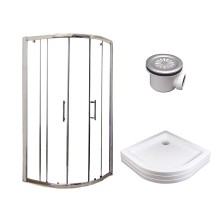 Душевой уголок Ravak Blix XP2CP4-90 90х90 70508014 профиль Хром стекло Transparent