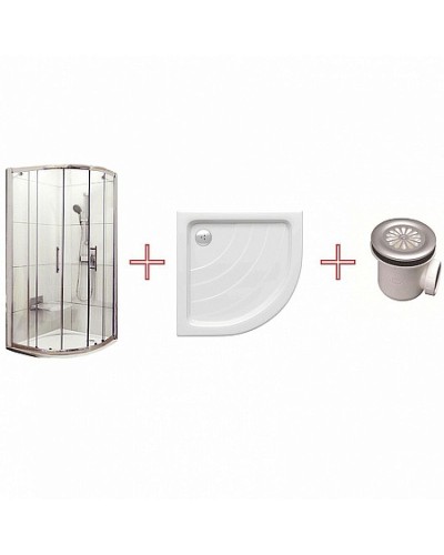 Душевой уголок Ravak Blix XP2CP4-90 90х90 70508014 профиль Хром стекло Transparent