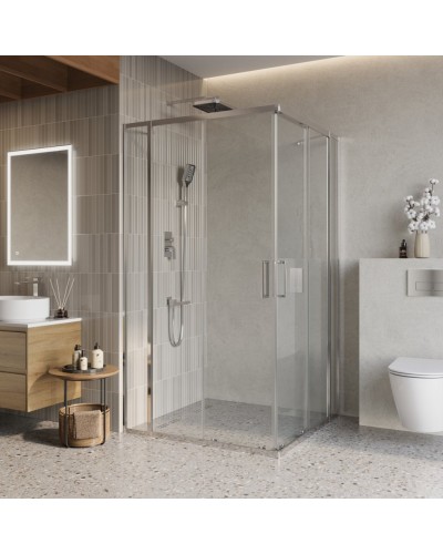 Душевой уголок BelBagno LUCE-A-22-100+20-C-Cr