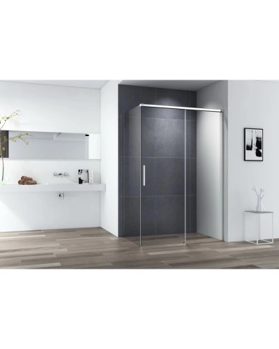 Душевой уголок 150х90 см Cezares DUET SOFT-M-AH-1-150/90-C-Cr прозрачное