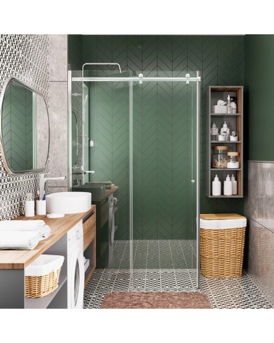 Душевой уголок 100х80 см WasserKRAFT Vils 56R17 прозрачное