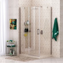 Душевой уголок WasserKRAFT Aller 120х100 L 10H10L профиль Хром стекло прозрачное