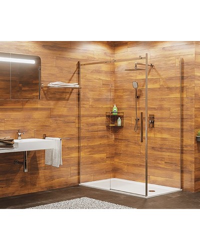 Душевой уголок WasserKRAFT Berkel 120x100 48P10 профиль Хром стекло прозрачное