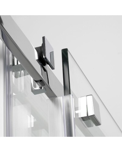 Душевой уголок WasserKRAFT Alme 120х100 15R10 профиль Хром стекло прозрачное