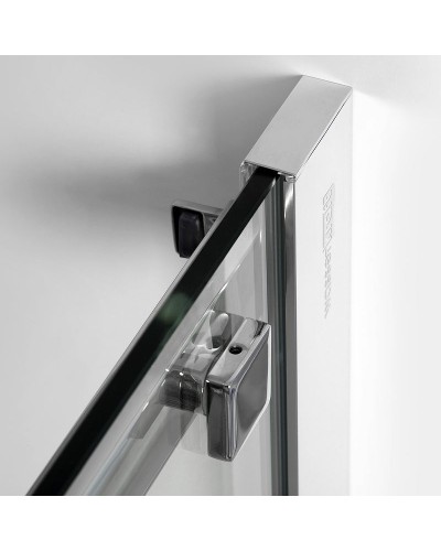 Душевой уголок WasserKRAFT Alme 120х100 15R10 профиль Хром стекло прозрачное