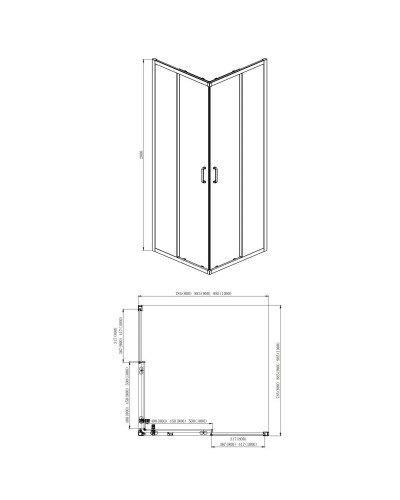 Душевой уголок 100х100 см Aquatek AQ ARI KV 10020CH прозрачное