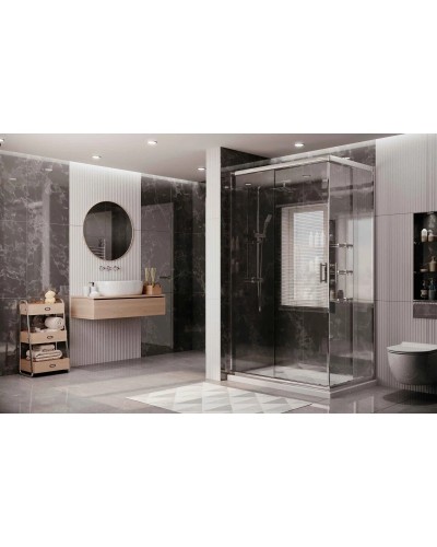Душевой уголок 100х90 см Ambassador Kingston 14011121 прозрачное