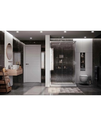 Душевой уголок 100х90 см Ambassador Kingston 14011121 прозрачное