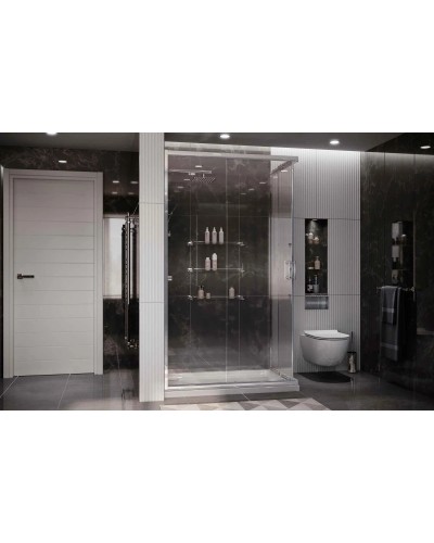 Душевой уголок 100х90 см Ambassador Kingston 14011121 прозрачное