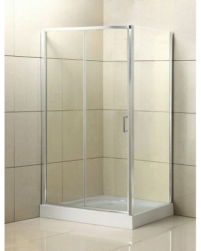 Душевой уголок BelBagno Uno 120x80 UNO-AH-1-120/80-C-Cr профиль Хром стекло прозрачное