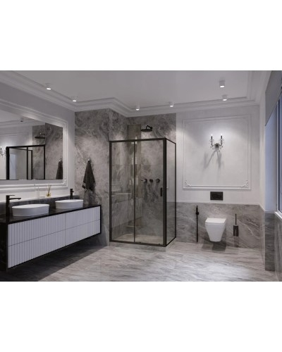 Душевой уголок 120х100 см Ambassador Forsa 17021218AB-100AB прозрачное