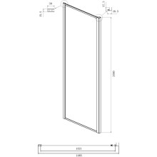 Душевой уголок 150х110 см Ambassador Forsa 17021221AB-110AB прозрачное