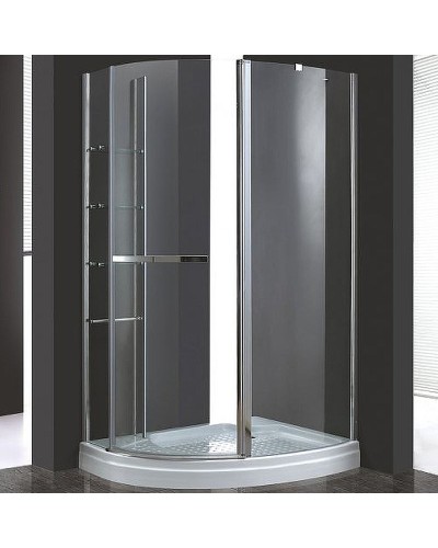 Душевой уголок Cezares Elena 120x90 L ELENA-W-RH-1-120/90-C-Cr-L профиль Хром стекло прозрачное