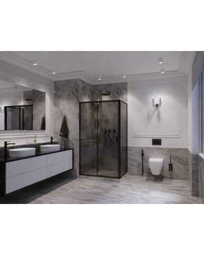 Душевой уголок 130х100 см Ambassador Forsa 17022219ABB-100ABB тонированное