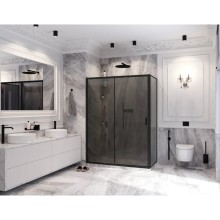 Душевой уголок 140х100 см Ambassador Forsa 17022220ABB-100ABB тонированное