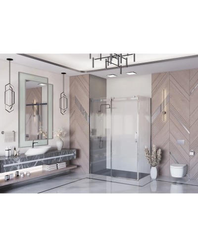 Душевой уголок 120х80 см Ambassador Benefit 19021101HX-80HX прозрачное