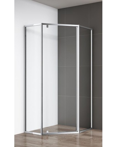 Душевой уголок Cezares Eco 90х90 ECO-O-P-1-90-C-Cr профиль Хром стекло прозрачное