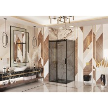 Душевой уголок 120х110 см Ambassador Benefit 19022201HBB-110HBB тонированное