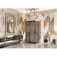 Душевой уголок 120х110 см Ambassador Benefit 19022201HBB-110HBB тонированное