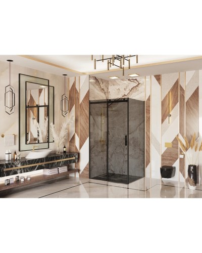 Душевой уголок 140х110 см Ambassador Benefit 19022203HBB-110HBB тонированное