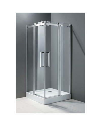 Душевой уголок Cezares Stylus-M A-2 90x90 профиль Хром стекло прозрачное