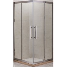 Душевой уголок Grossman Pragma PR-90Q 90x90 профиль Серебро стекло прозрачное