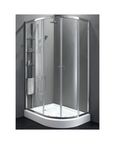 Душевой уголок Cezares Anima 120x100 L ANIMA-W-RH-2-120/100-C-Cr-L профиль Хром стекло прозрачное