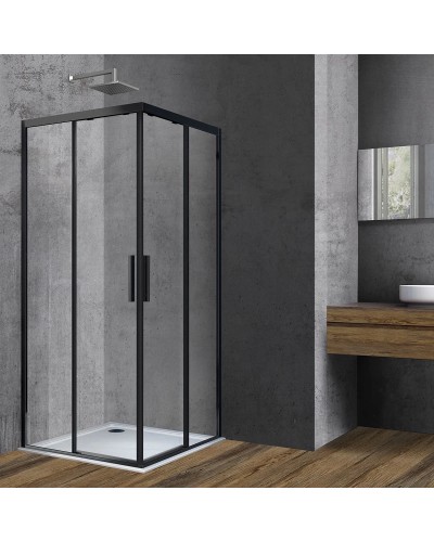 Душевой уголок 90x90 см Vincea Soft VSS-3SO900CLB прозрачное