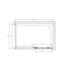 Душевой уголок 100x80 см Vincea Soft VSR-3SO8010CL прозрачное
