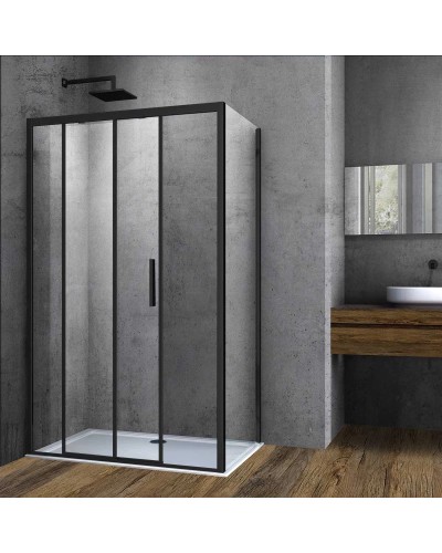 Душевой уголок 120x90 см Vincea Soft VSR-3SO9012CLB прозрачное