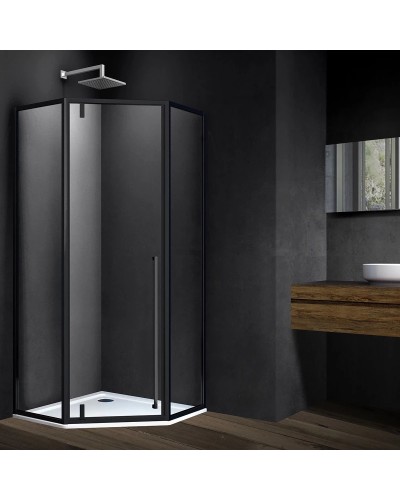 Душевой уголок 90x90 см Vincea Penta VSP-3P900CLB прозрачное